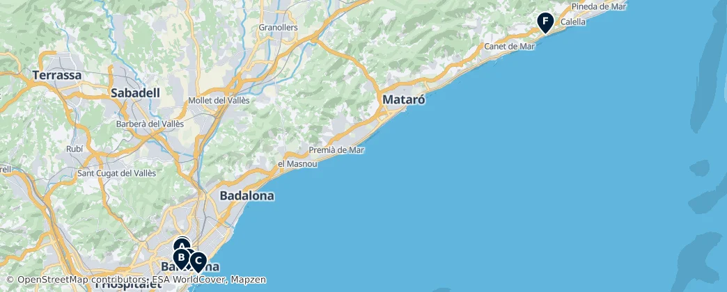 Map of Catalonia