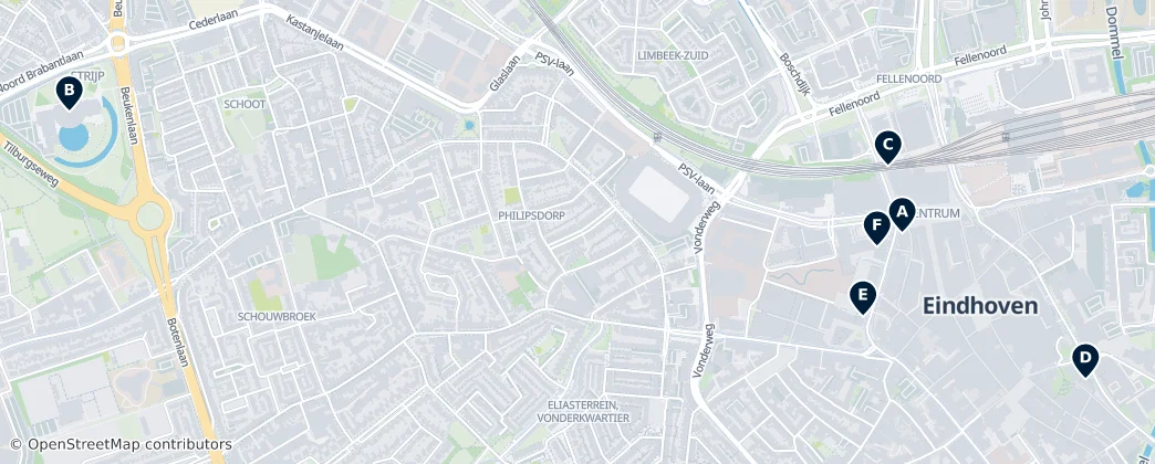 Map of Eindhoven