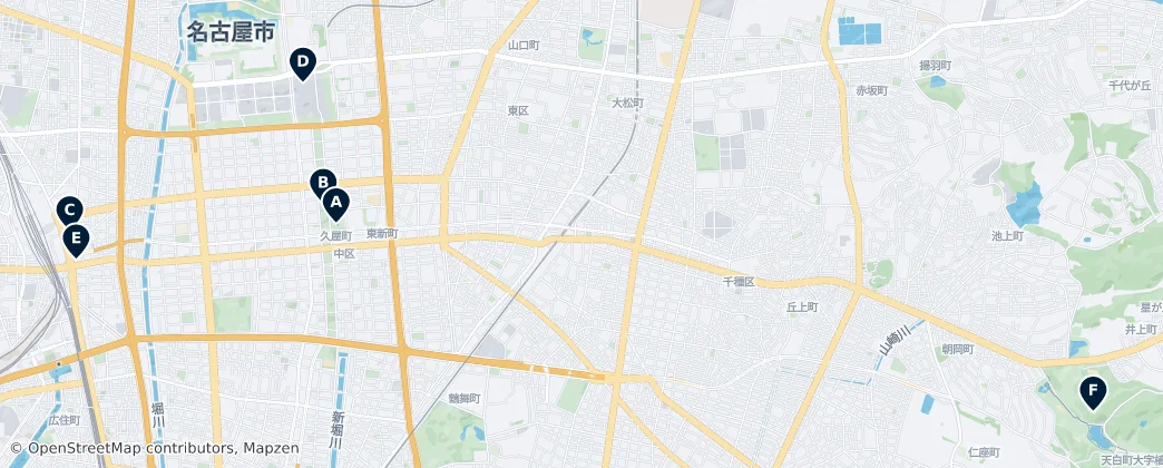 Map of Nagoya