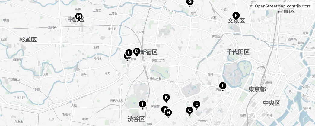 Map of Shinjuku