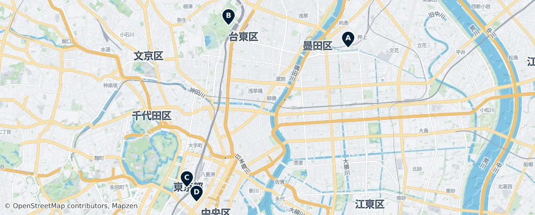 Map of Sumida