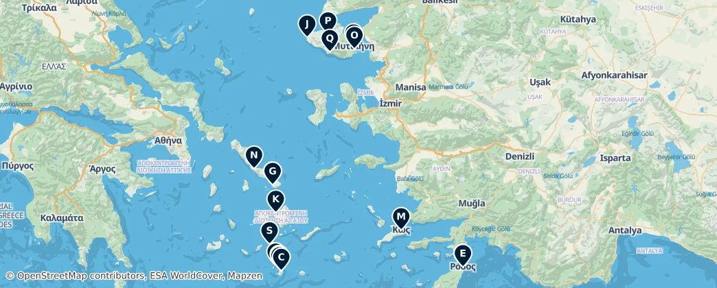 Map of Decentralized Administration of the Aegean