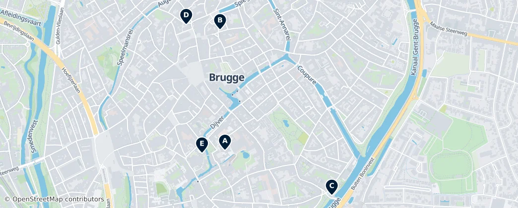 Map of Arrondissement of Bruges