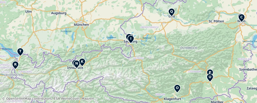Map of Austria