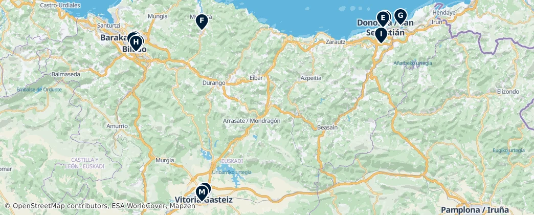 Map of Basque Country