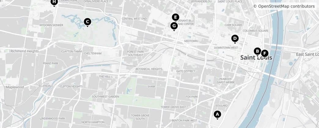 Map of St. Louis