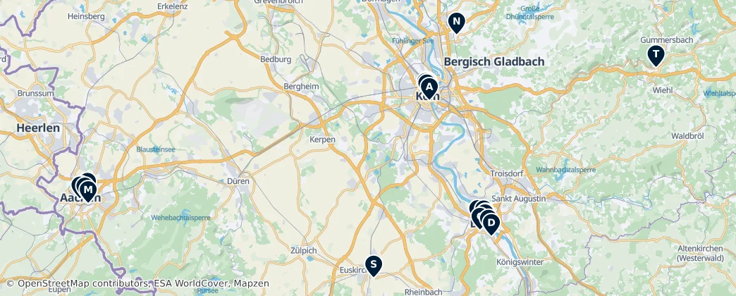 Map of Cologne