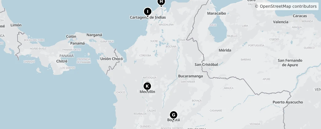 Map of Colombia