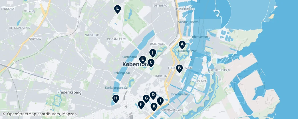 Map of Copenhagen Municipality