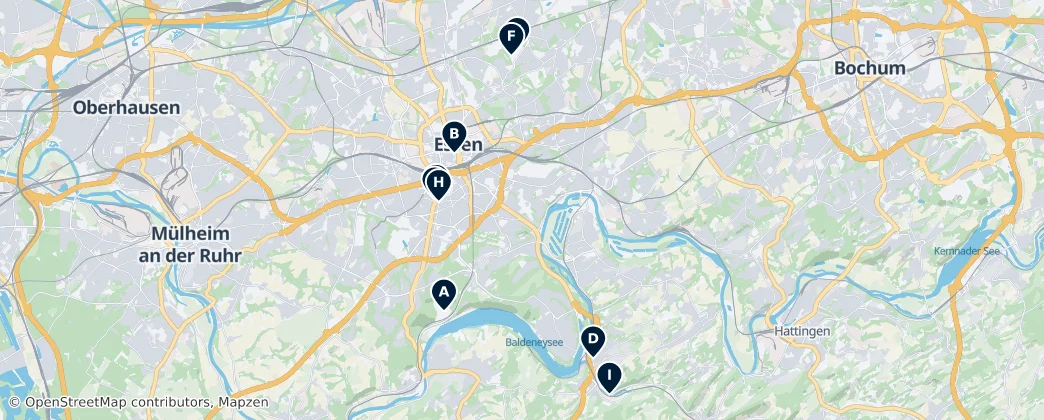 Map of Essen