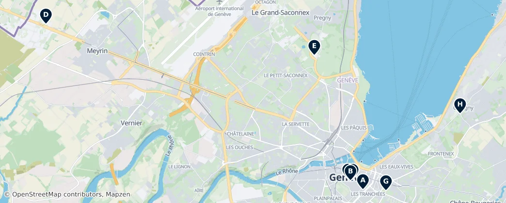 Map of Geneva