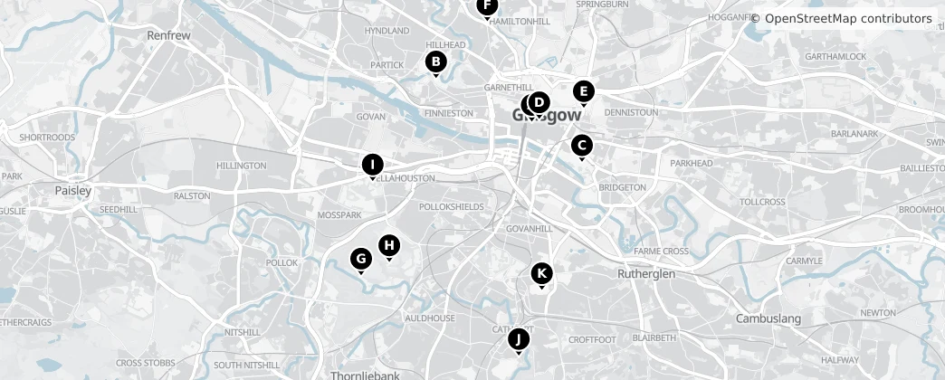 Map of Glasgow