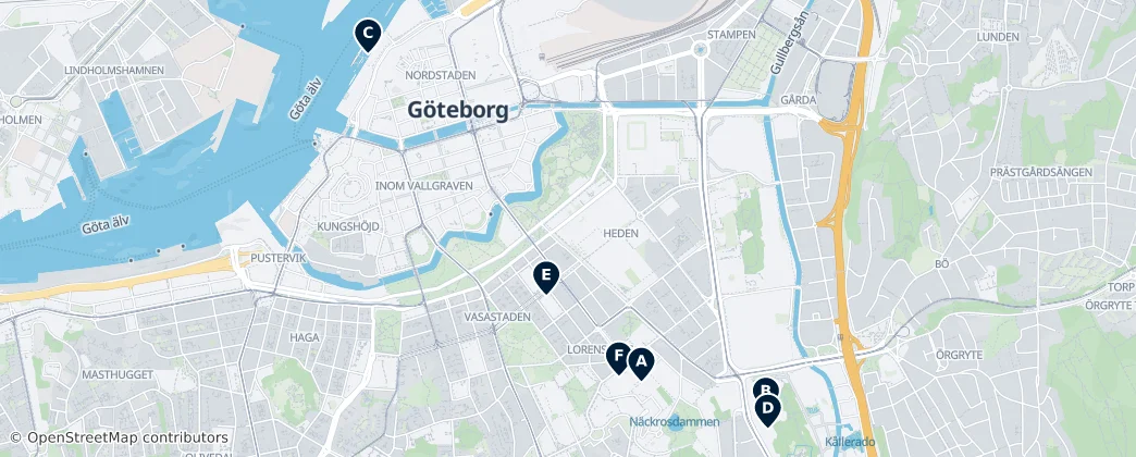 Map of Gothenburg