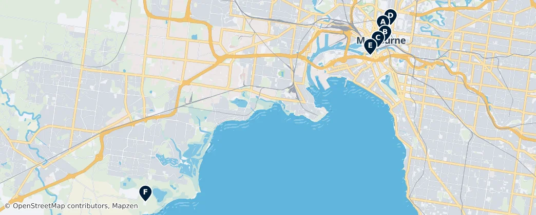 Map of Melbourne