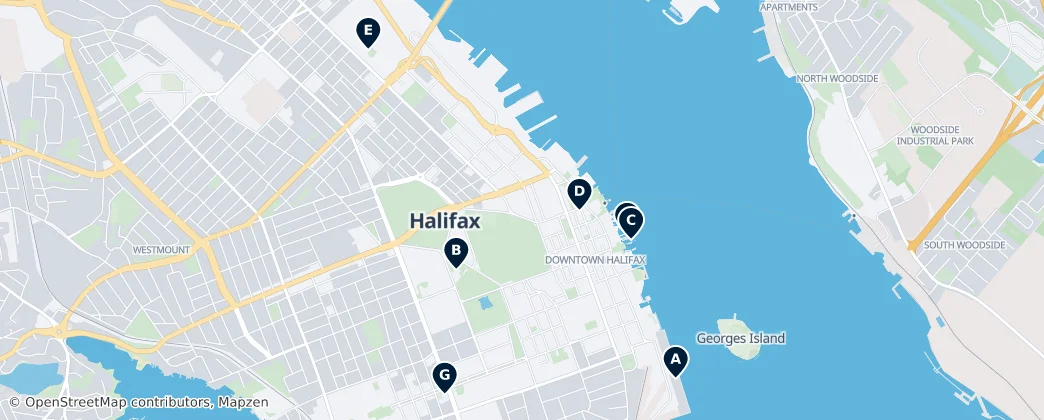 Map of Halifax, Nova Scotia