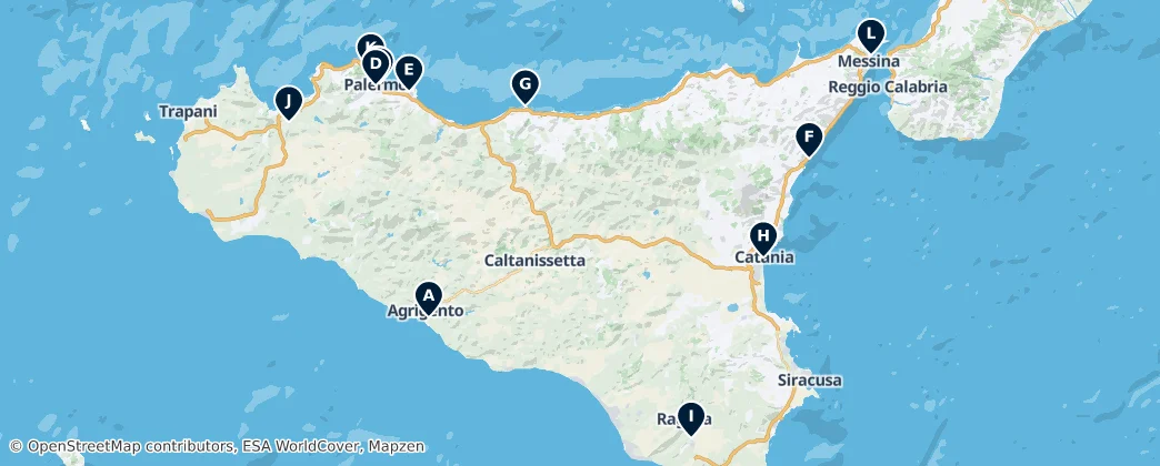 Map of Isola di Sicilia