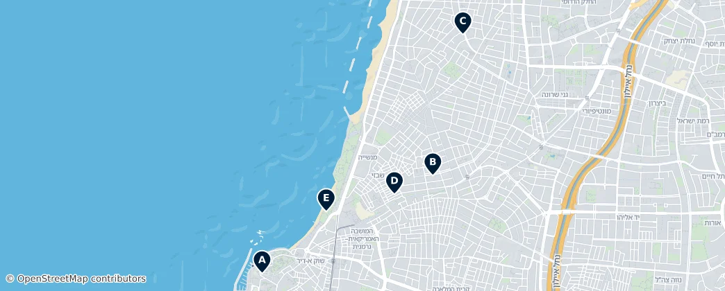 Map of Jaffa