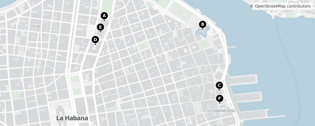 Map of Old Havana