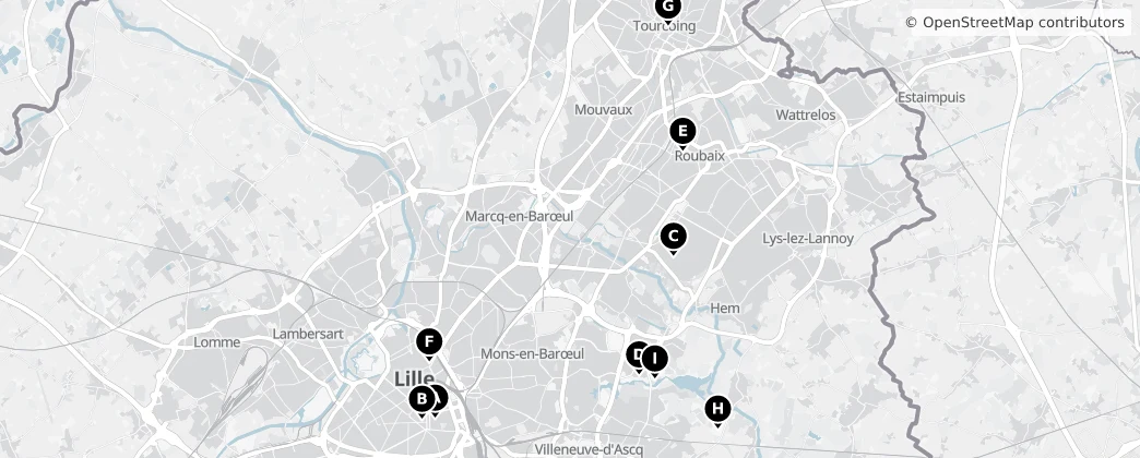 Map of Arrondissement of Lille