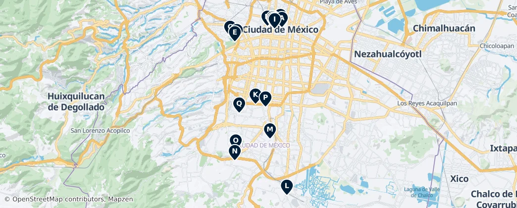 Map of Mexico City