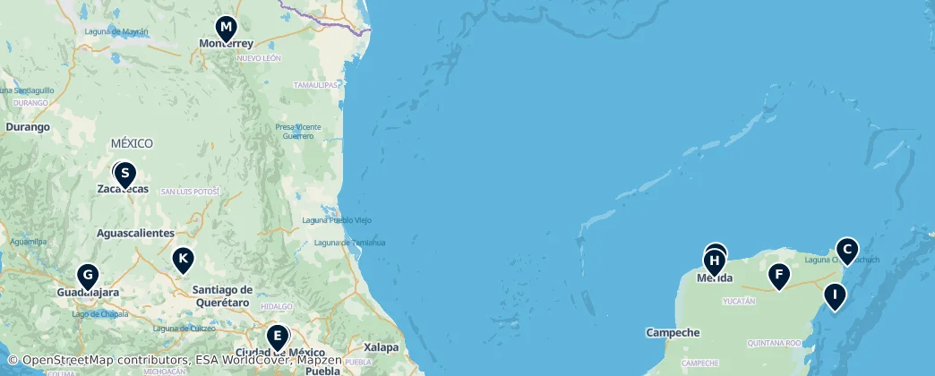 Map of Mexico
