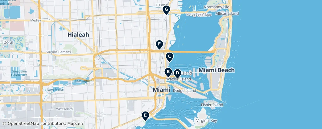 Map of Miami