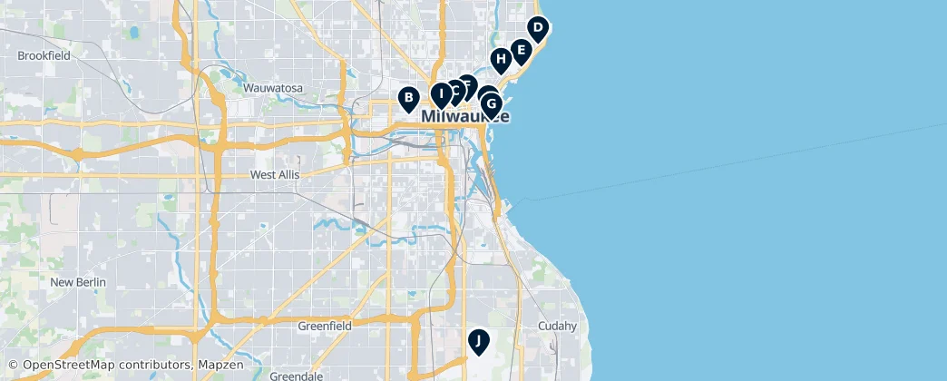 Map of Milwaukee