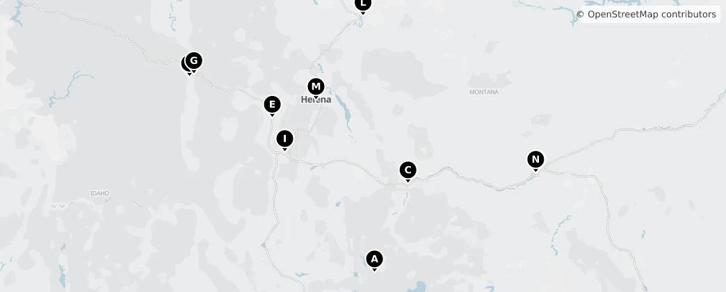 Map of Montana