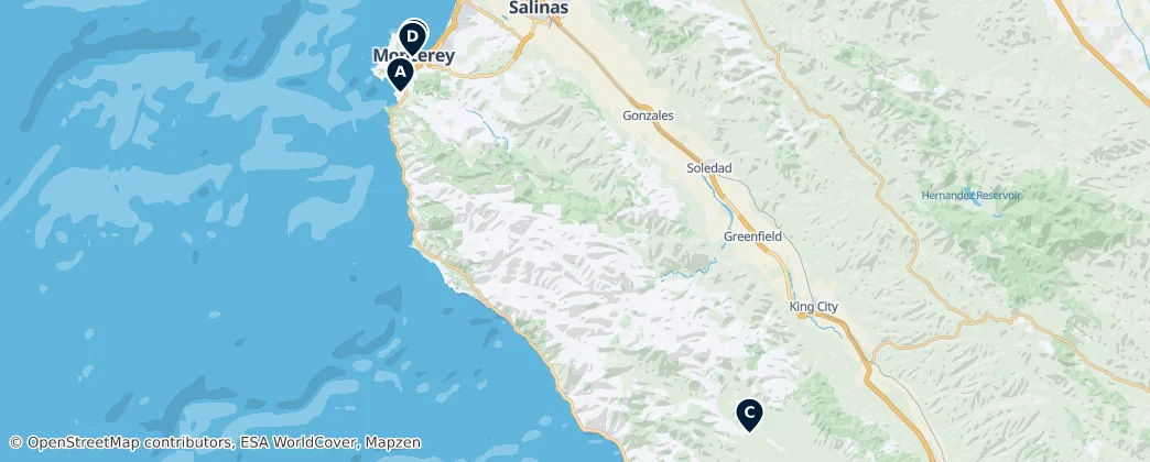 Map of Monterey