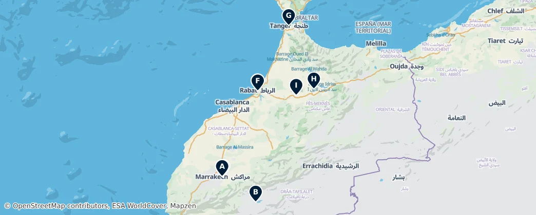 Map of Morocco