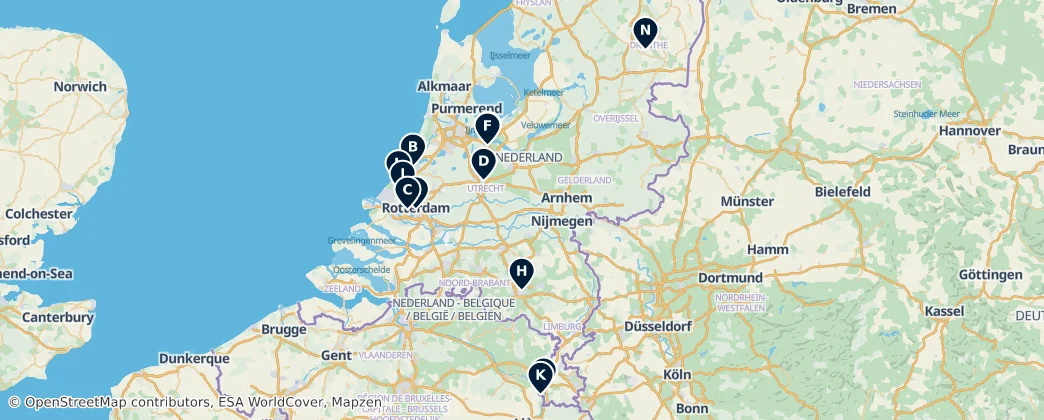 Map of Netherlands