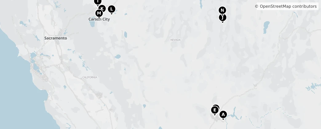 Map of Nevada