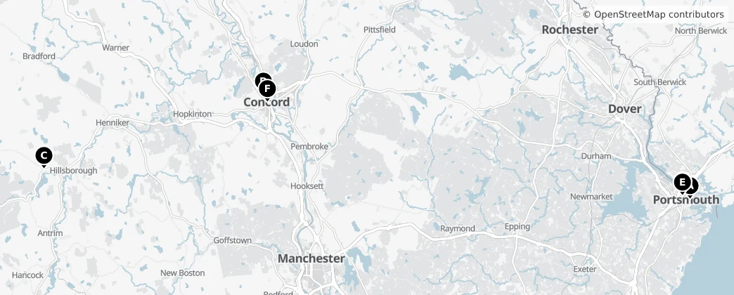 Map of New Hampshire