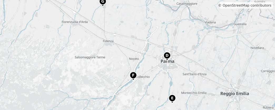 Map of Parma