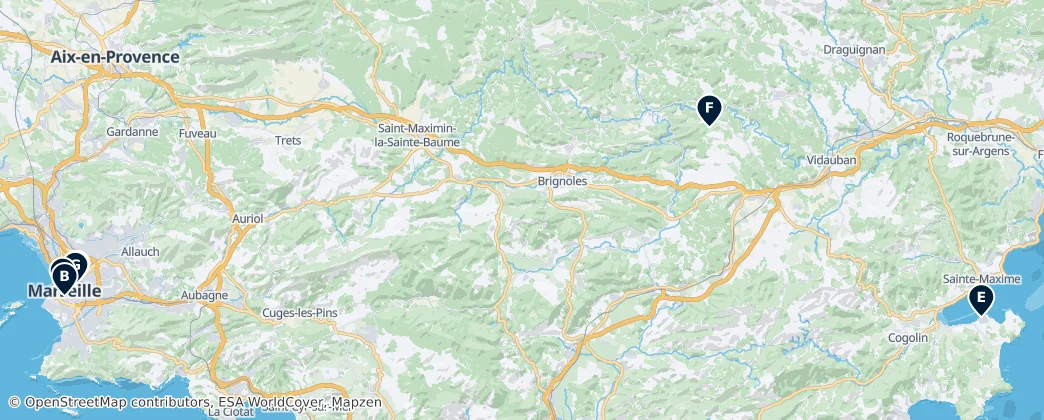 Map of Préalpes de Provence