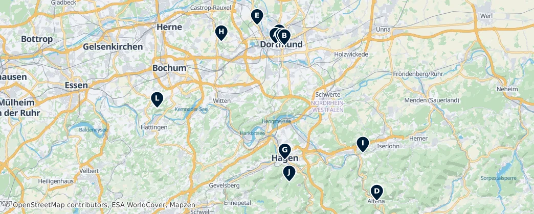 Map of Arnsberg