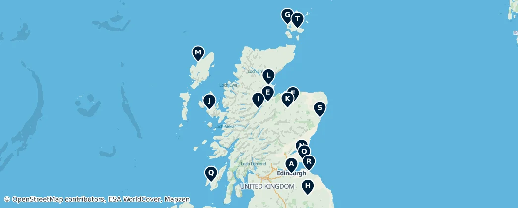 Map of Scotland