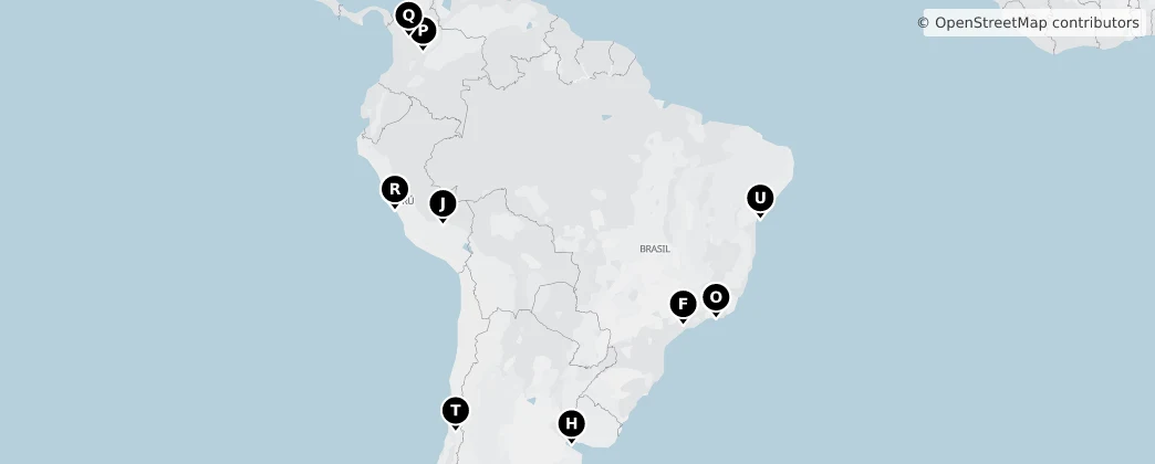 Map of South America