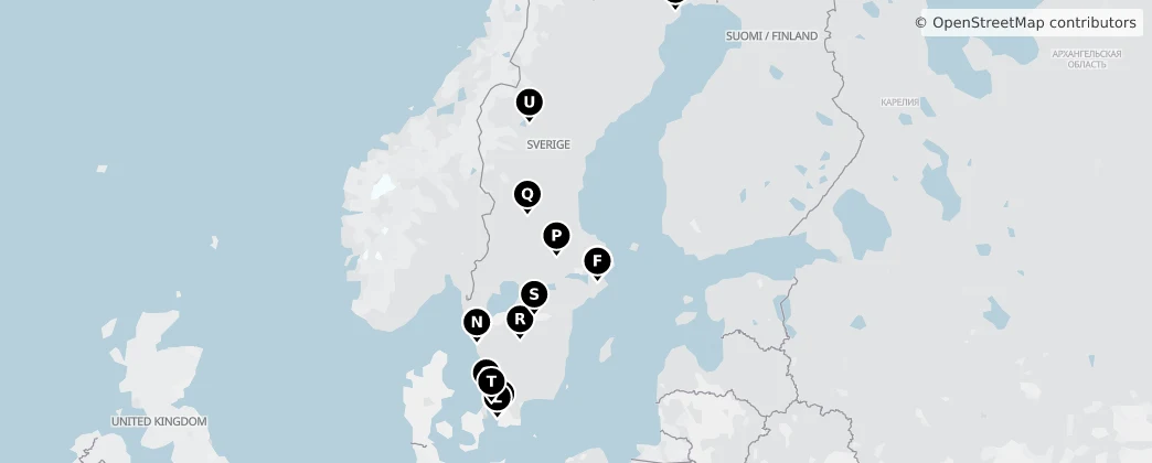 Map of Sweden