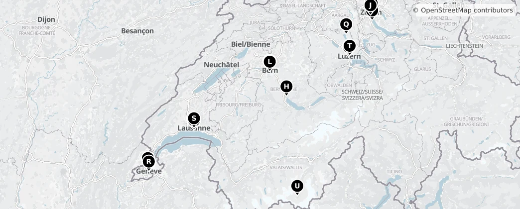 Map of Switzerland