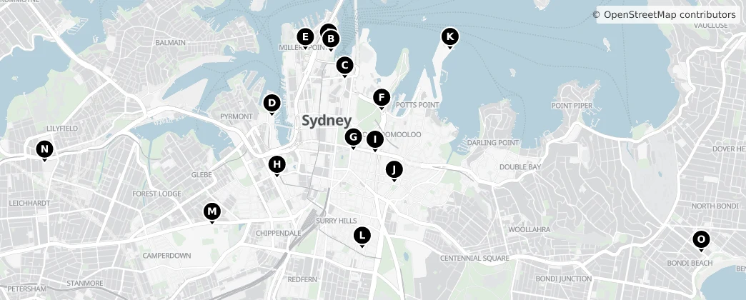 Map of Sydney