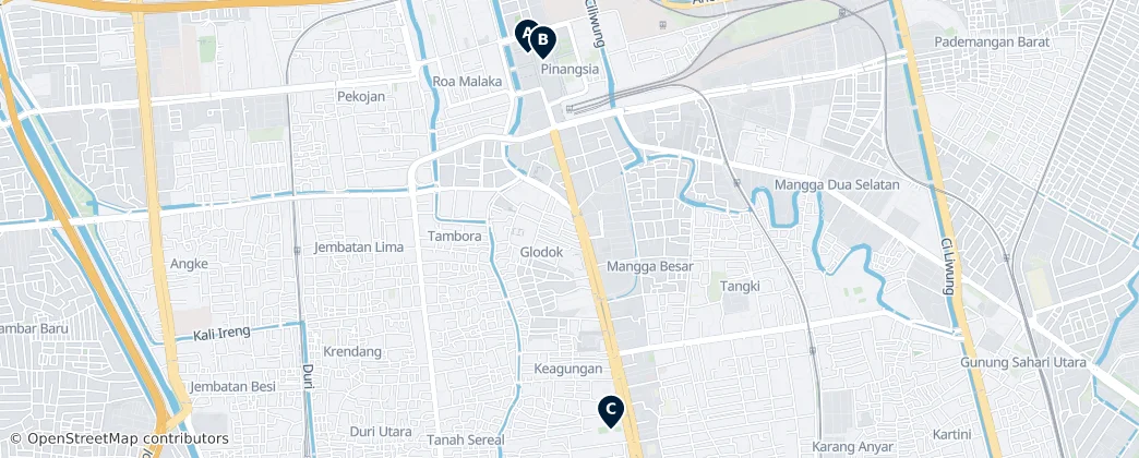 Map of Taman Sari, Jakarta