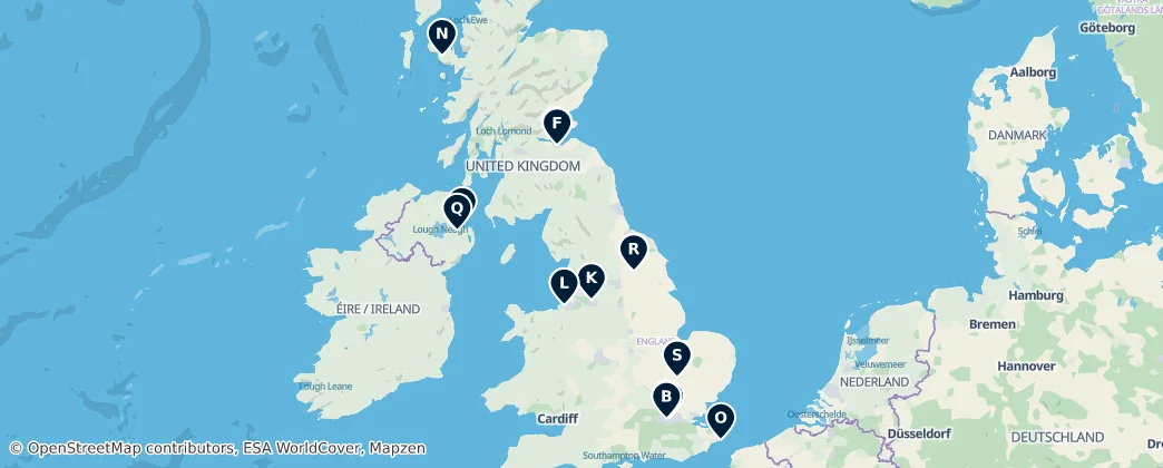 Map of United Kingdom