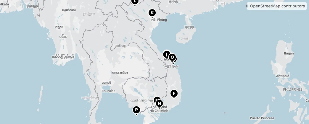 Map of Vietnam