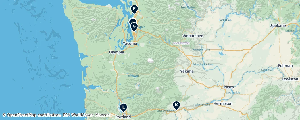Map of Washington