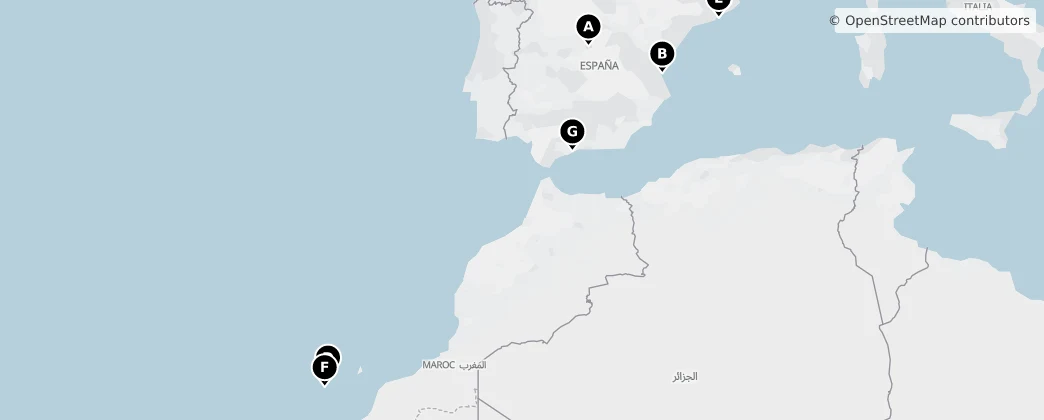 Map of Spain