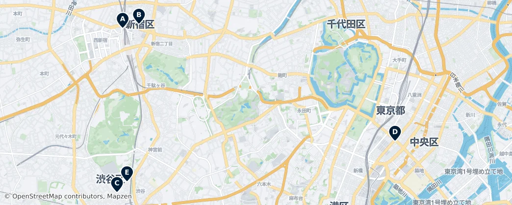 Map of Tokyo