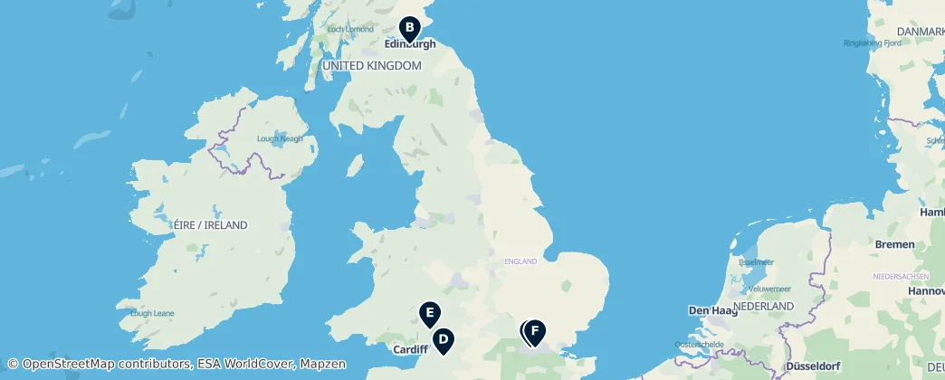 Map of United Kingdom