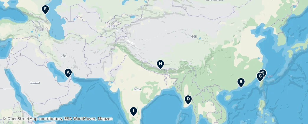 Map of Asia