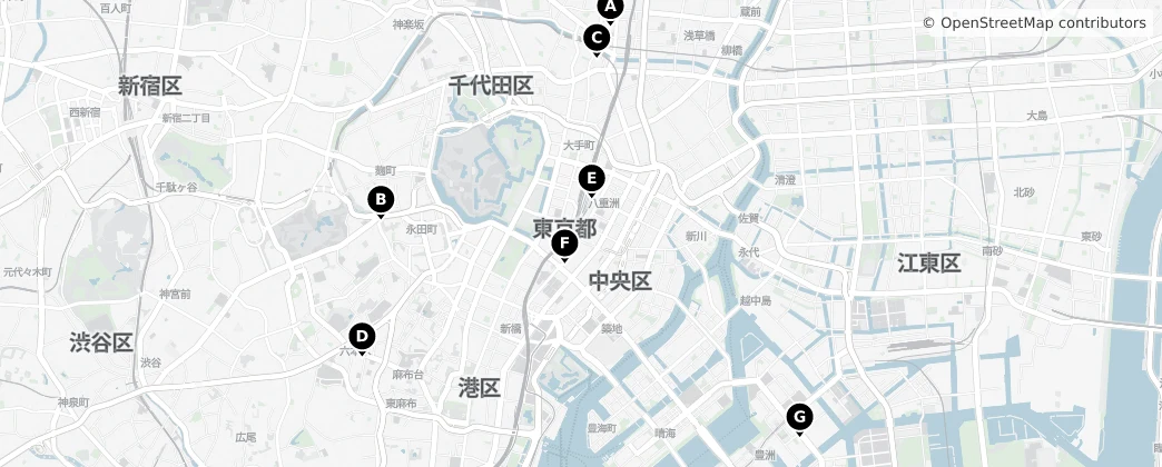 Map of Chuo